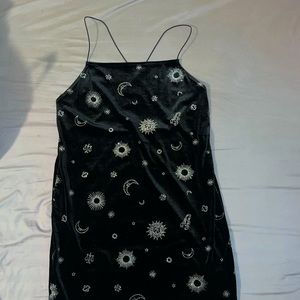 Back Velvet H&M Mini Dress